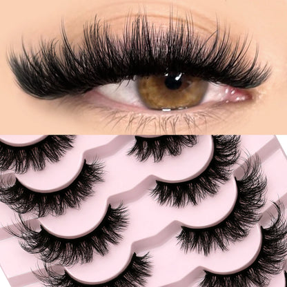 Faux Cils 3D Effet Volume Aérien – Cils Légers & Fluffy pour Regard Intense ✨