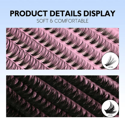 Kit Extension de Cils 💖 – Volume Naturel à la Maison (Colle + Pince Incluses)