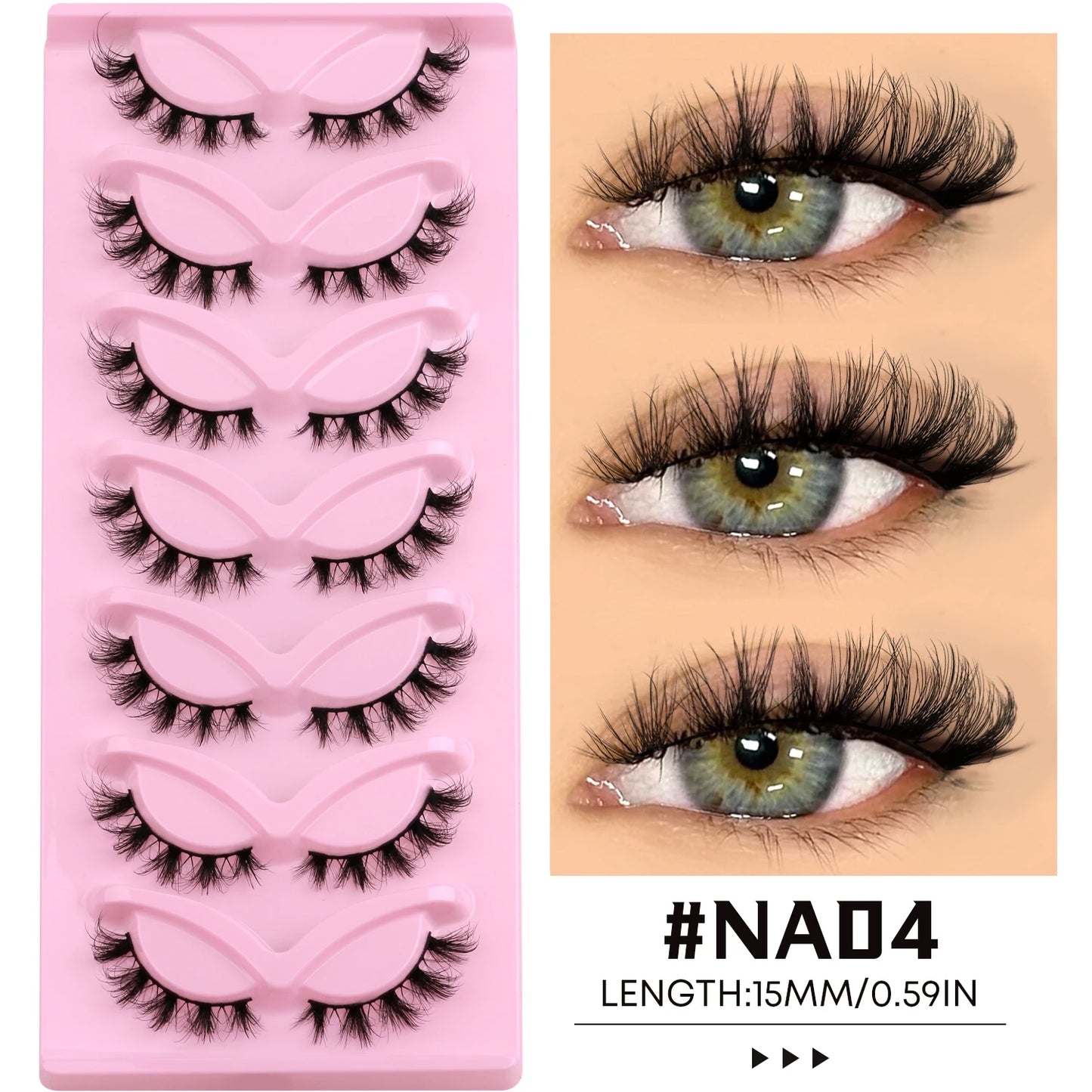 Faux Cils Cat Eye – Effet Naturel et Regard Allongé