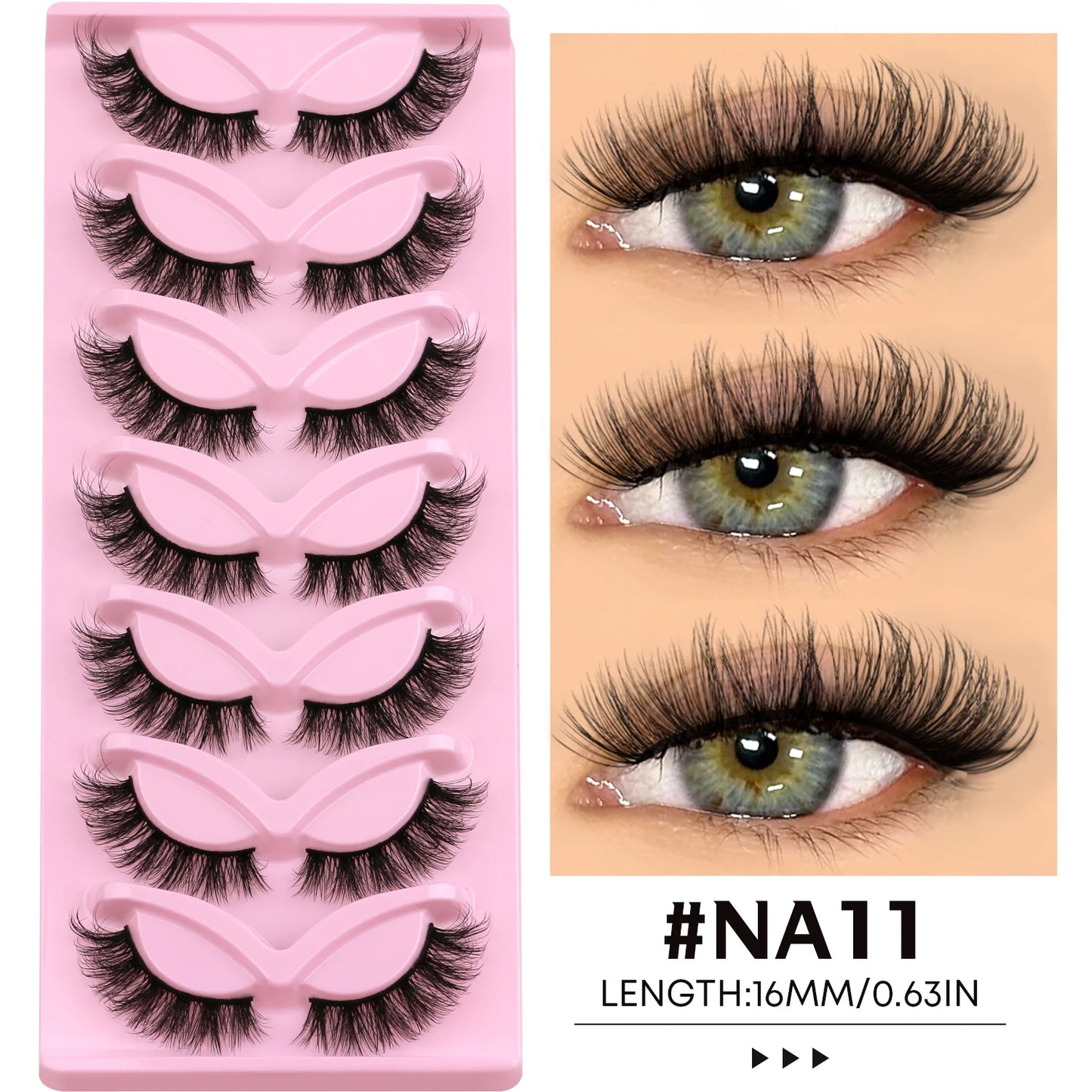 Faux Cils Cat Eye – Effet Naturel et Regard Allongé