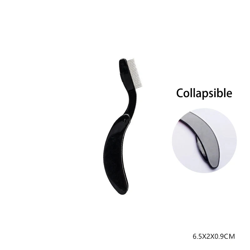 Brosse & Peigne à Cils Repliable 💖 – Sépare, Courbe et Définit Tes Cils