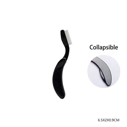 Brosse & Peigne à Cils Repliable 💖 – Sépare, Courbe et Définit Tes Cils