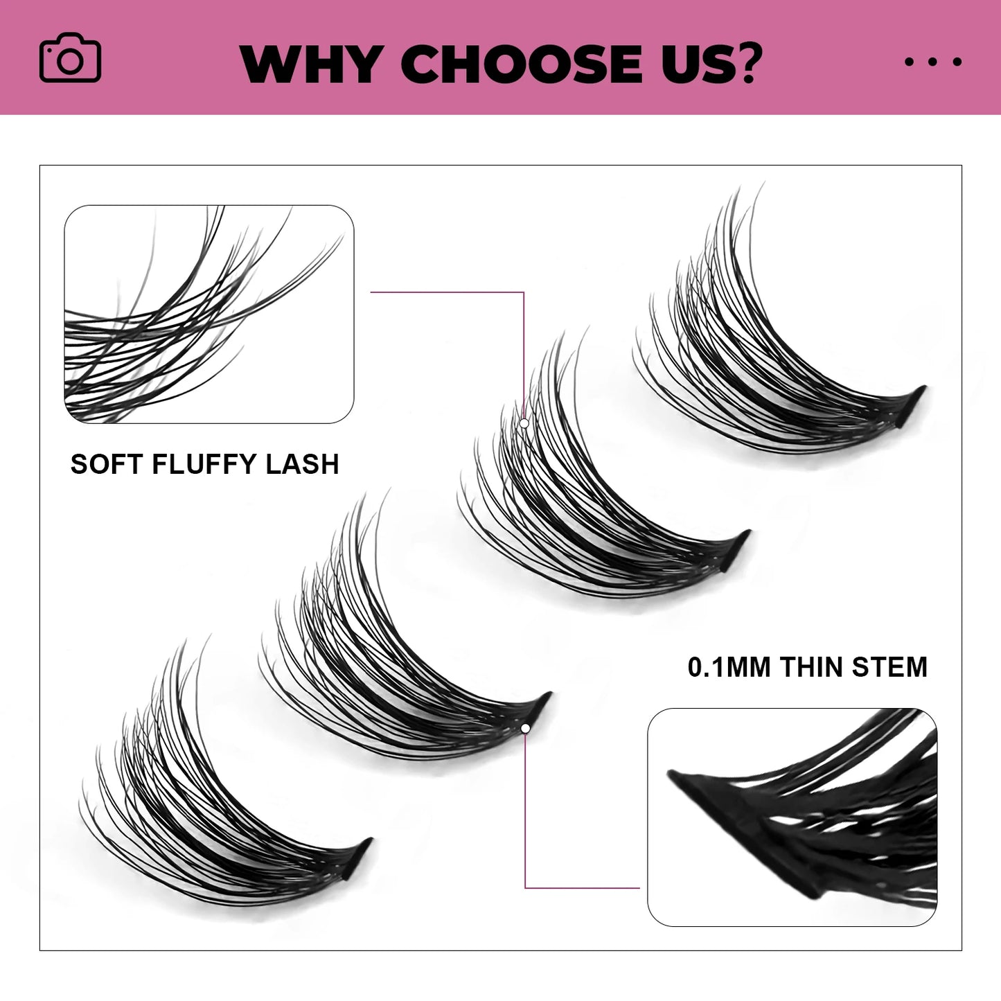 Kit Extension de Cils DIY – Cils Individuels + Colle & Scellant