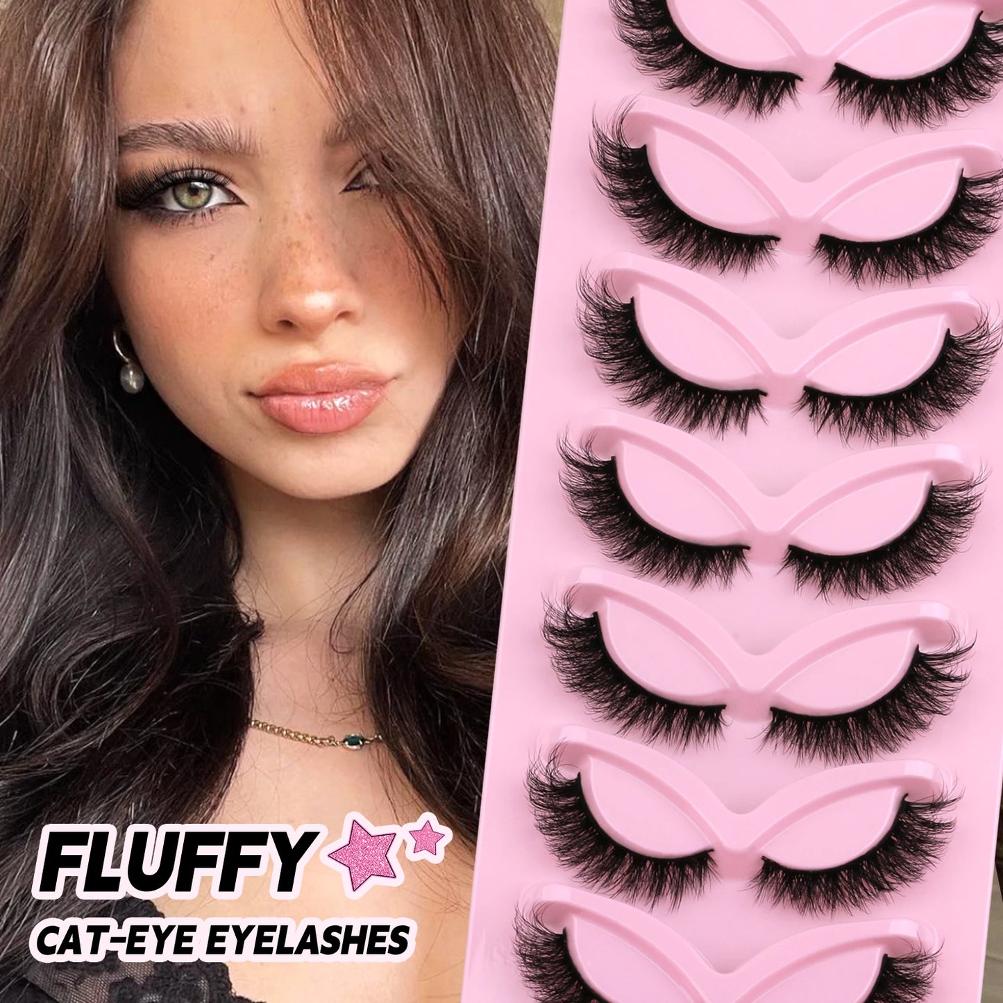 Faux Cils Cat Eye – Effet Naturel et Regard Allongé