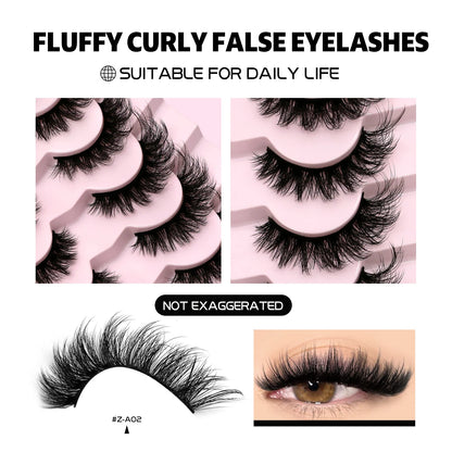 Faux Cils 3D Effet Volume Aérien – Cils Légers & Fluffy pour Regard Intense ✨