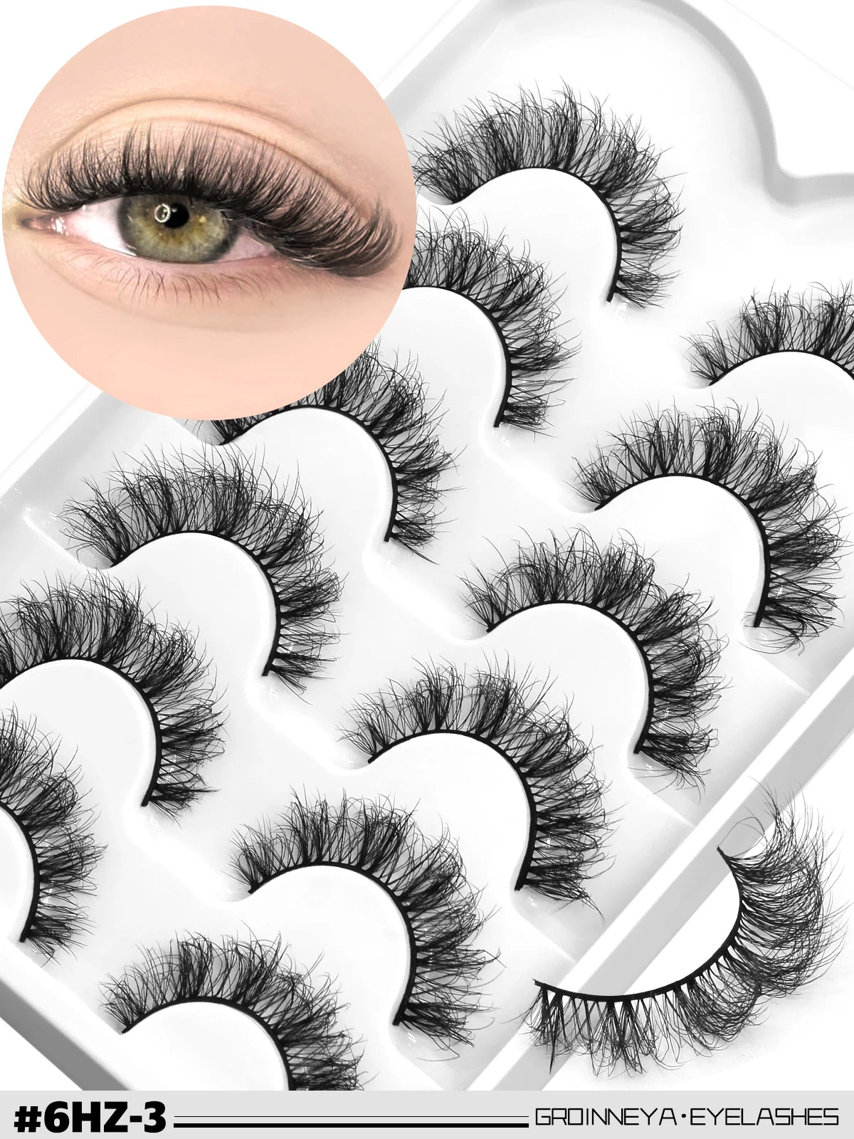 Faux Cils 3D Effet Volume Aérien – Cils Légers & Fluffy pour Regard Intense ✨