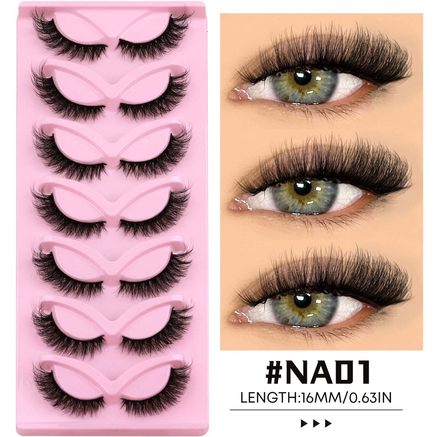 Faux Cils Cat Eye – Effet Naturel et Regard Allongé