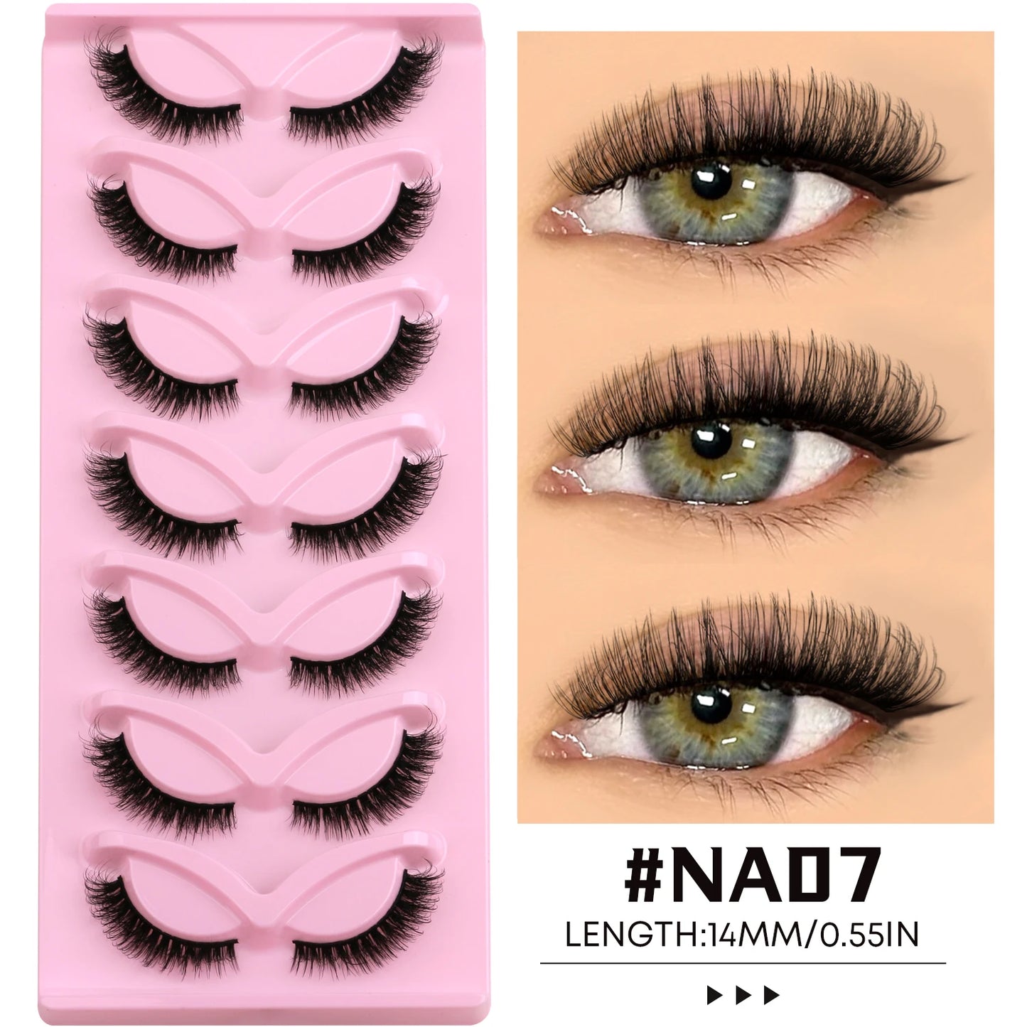Faux Cils Cat Eye – Effet Naturel et Regard Allongé